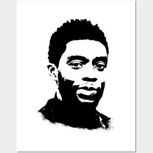 chadwick boseman portrait Posters and Art